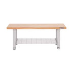 Banc en bois robuste Seville Classics UltraHD 48 po avec plateau en bois, granit