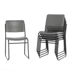 Lot de 5 chaises empilables à haute densité Flash Furniture de la série HERCULES, capacité de 227 kg, avec base luge