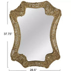 Miroir Mural Tressé en Massette Décoratif « Storied Home »