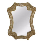 Miroir Mural Tressé en Massette Décoratif « Storied Home »