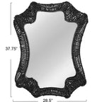 Miroir Mural Tressé en Massette Décoratif « Storied Home »