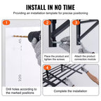 Étagères de rangement de garage VEVOR, lot de 2, 6 x 2 pieds, murales robustes, capacité de charge de 1 1600 lb (total)