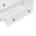 Armoire penderie Whisen à 4 portes avec 2 tiroirs