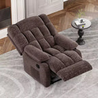 Canapé inclinable réglable (110 - 160), pouf repose-pieds + poche latérale, design ergonomique