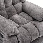 Canapé inclinable réglable (110 - 160), pouf repose-pieds + poche latérale, design ergonomique