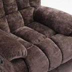 Canapé inclinable réglable (110 - 160), pouf repose-pieds + poche latérale, design ergonomique