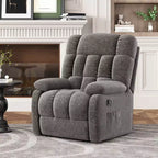 Adjustable reclining sofa (110 - 160), footstool + side pocket, ergonomic design