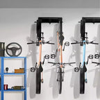 VEVOR Range-vélo mural pour 6 vélos et 3 crochets pour casques, support de rangement pour vélo, organisateur pour la maison et le garage