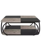 MAYEERTY 39 Table Basse Carrée Polyvalente Surface Lisse Facile à Nettoyer pour Salon