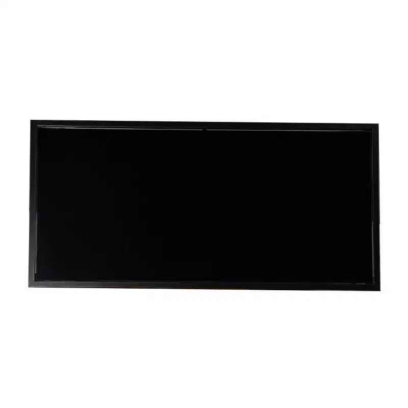 Table basse Argall avec plateau en verre et rangement - Noir - SEI