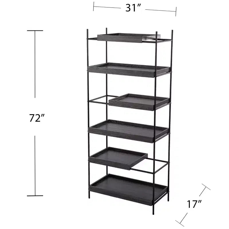 Étagère coulissante Deckenly – Noir – SEI
