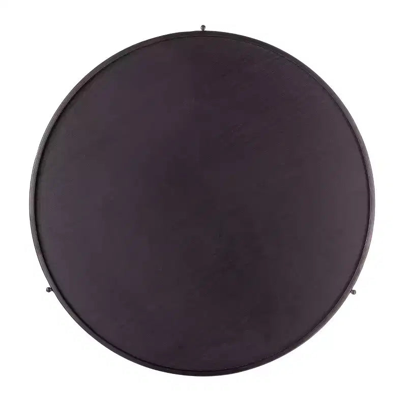 Table basse de style campagnard Verlington Round – Noire – SEI