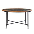 Melvoir Glass-Top Cocktail Table - Black - SEI