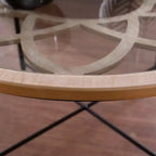 Table basse plateau verre Melvoir - Noir - SEI