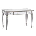Wedlyn Mirrored Writing Desk - Silver - SEI