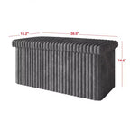 Banc de Rangement Pliant Rembourré Home Design Florence 30
