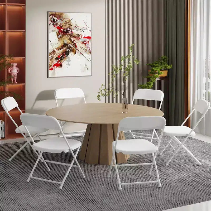 SUGIFT Chaises Pliantes Chaises Pliantes en Plastique pour Utilisation Intérieure/Extérieure, Conception Antidérapante, Rangement Facile