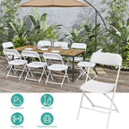 SUGIFT Chaises Pliantes Chaises Pliantes en Plastique pour Utilisation Intérieure/Extérieure, Conception Antidérapante, Rangement Facile