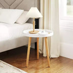 Costway Table d'appoint ronde Canapé Table Basse Table d'appoint Table de Chevet Meuble de Maison