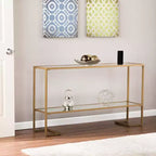 Console Horten Glam Étroite – Dorée – SEI