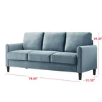 Canapé Airell en velours Home Design