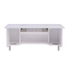 Wall Mount Ledge With Vanity Mirror - Transitional Style - White - SEI