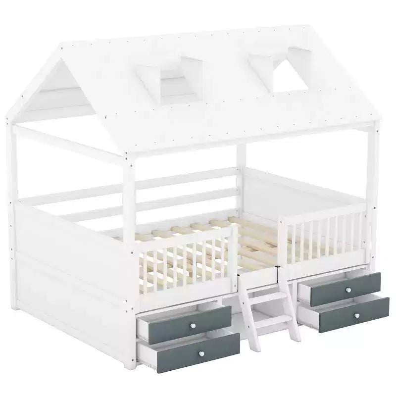 Cadre de lit Whisen Wood Bed House