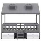 Cadre de lit Whisen Wood Bed House