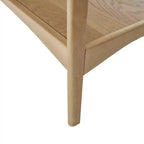 Table d'appoint carrée GDFStudio Anne Wood 24 avec étagère