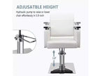 Karl Équipement de Beauté et Coiffure à Domicile Fauteuil de Barbier Hydraulique Noir