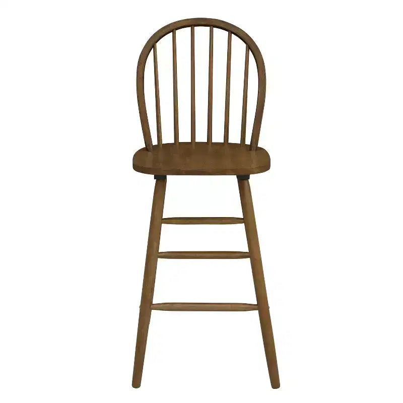 Christopher Knight Home Radek Tabourets de bar contemporains en bois d'hévéa avec dossier incurvé (Lot de 2)