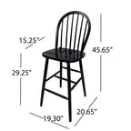 Christopher Knight Home Radek Tabourets de bar contemporains en bois d'hévéa avec dossier incurvé (Lot de 2)