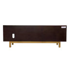 Meuble TV Carondale avec portes coulissantes – Marron – SEI