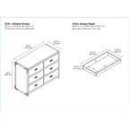 Commode 6 tiroirs Miles Baby Relax