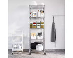 Étagère en Acier Chromé à 5 Niveaux UltraDurable de Seville Classics, 61 x 46 cm