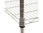 Étagère en Acier Chromé à 5 Niveaux UltraDurable de Seville Classics, 61 x 46 cm