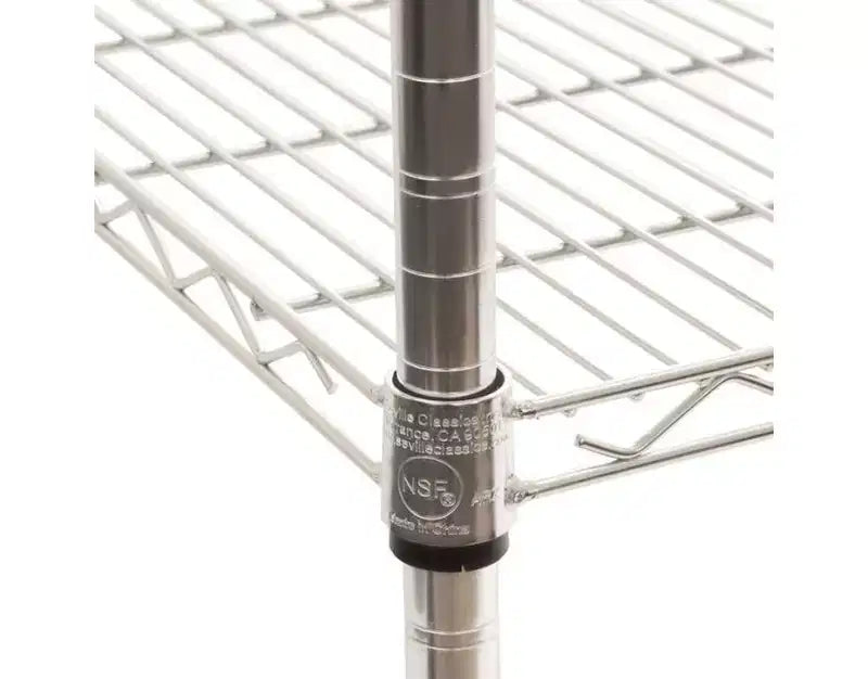 Étagère en Acier Chromé à 5 Niveaux UltraDurable de Seville Classics, 61 x 46 cm