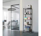 Étagère en Acier Chromé à 5 Niveaux UltraDurable de Seville Classics, 61 x 46 cm