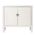 Tropman Antique White Double-Door Accent Cabinet - White - SEI