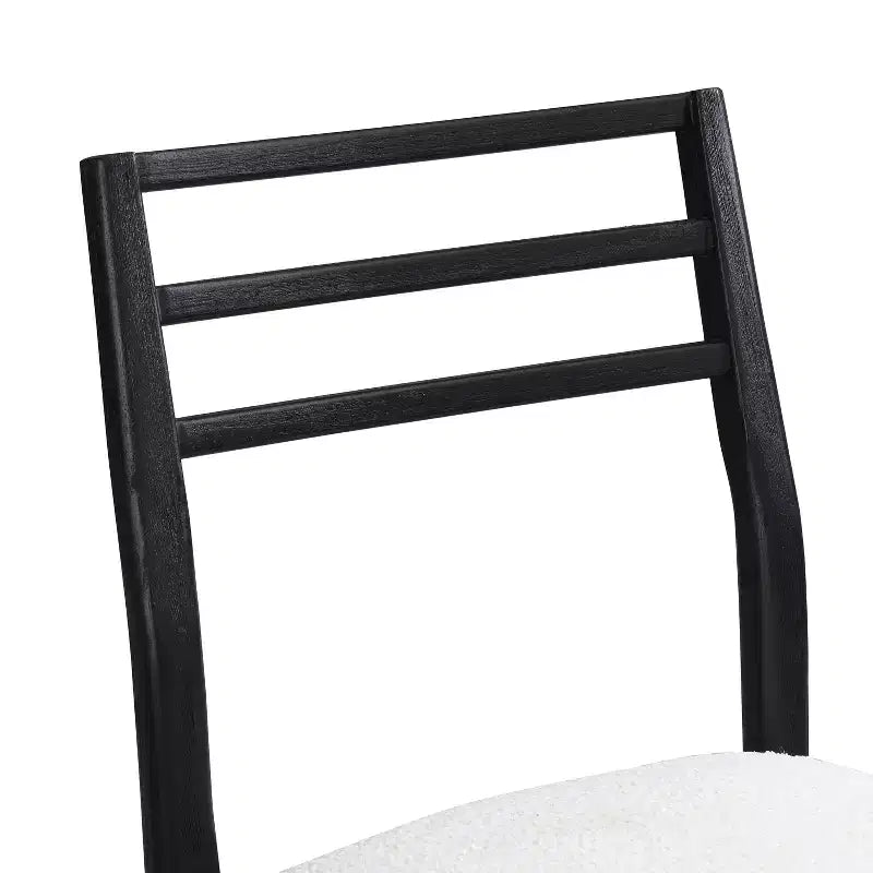 Chaises de salle à manger Fescue Farmhouse en bois d'hévéa rembourrées Christopher Knight Home (lot de 2)