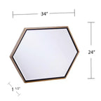Miroir mural Whexis Holly & Martin - Champagne - SEI