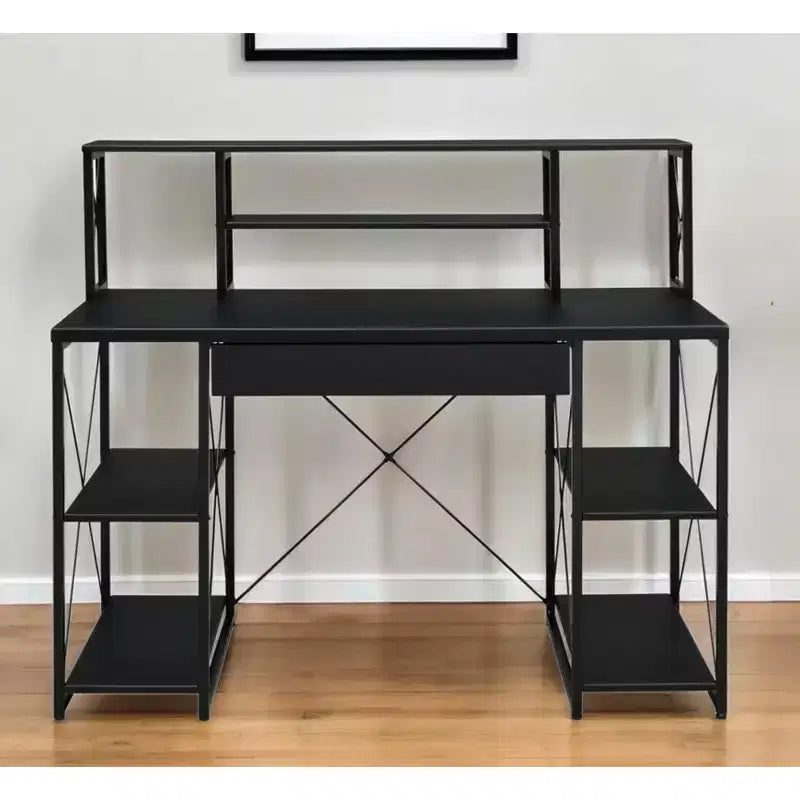 HomeRoots 47 Bureau d'ordinateur noir