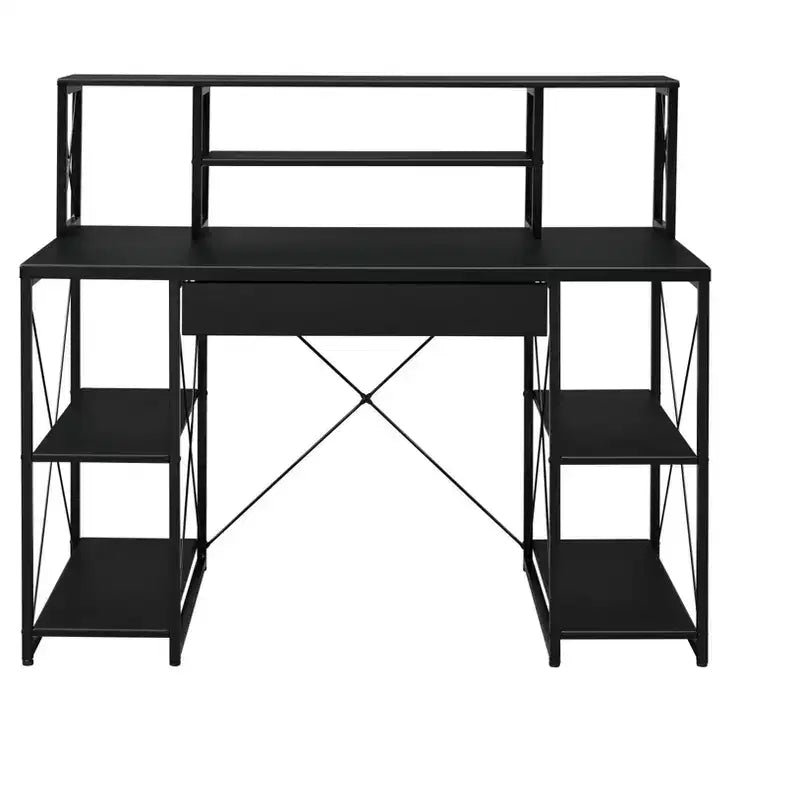 HomeRoots 47 Bureau d'ordinateur noir