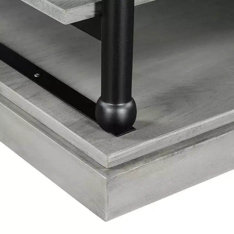 Christopher Knight Home Cortez Table Basse Moderne en Bois de 55" avec 2 Étagères de Rangement Ouvertes