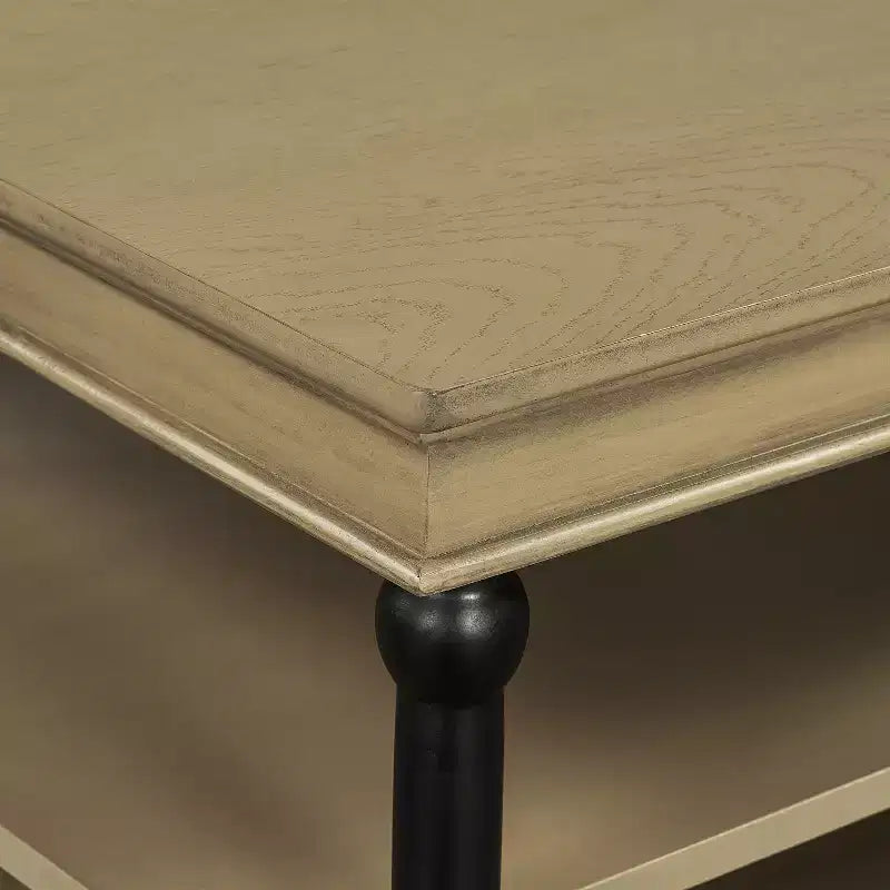 Christopher Knight Home Cortez Table Basse Moderne en Bois de 55" avec 2 Étagères de Rangement Ouvertes