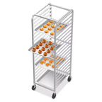 ROVSUN Sheet Bun Pan Speed Bakery Tray Racks, Commercial Stainless Steel Baking Racks with Brake Wheels, Push Bread Tray Food Cart