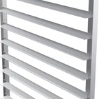ROVSUN Étagères de boulangerie à chariots pour plaques de cuisson, supports de cuisson commerciaux en acier inoxydable avec roues freinées, chariot de service de pain et de plateaux alimentaires