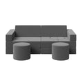 13 Pcs Kids Modular Play Couch - Washable Velvet Covers, Building Fort Toddler Sofa Set, Convertible Foam Floor Chair for Playroom & Living Room