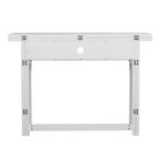 Kempsey Table console transformable en table à manger – Blanc – SEI