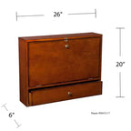 Bureau mural pour ordinateur portable Benwick - Marron - SEI